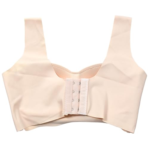 Wirefree First Bras for Teens,Girls Training Bras Beginner Bra 4 Pack Back Hook Closure4