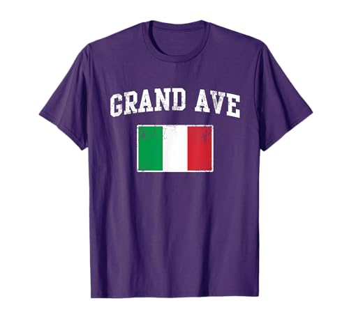 Italian Flag Grand Avenue Chicago Italia Italy Italiano T-Shirt