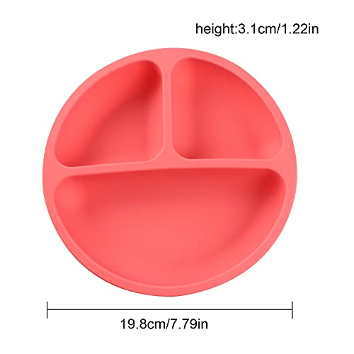 TouGod Set Posate 1 + 2 pezzi vassoio in silicone