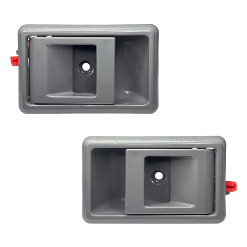 SamWinGear Inside Door Handle for Toyota Tacoma, 1988-2000 Corolla, 4Runner, Pickup, Corolla AWD, Tercel, Replaces 77120, 77121, 79344, 79345, Grey, Aluminum Alloy, 5.98 inches x 7.4 inches, 2 Count