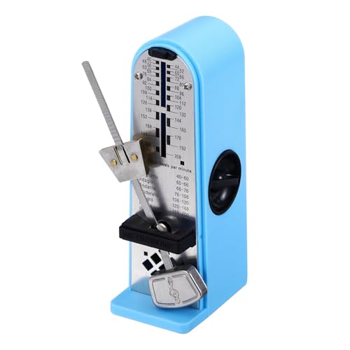 QUARKZMAN Metrónomo Mecánico Mini, Temporizador Musical Profesional De Alta Precisión Metrónomo Universal Para Piano Guitarra Violín Ukelele, Azul Cielo