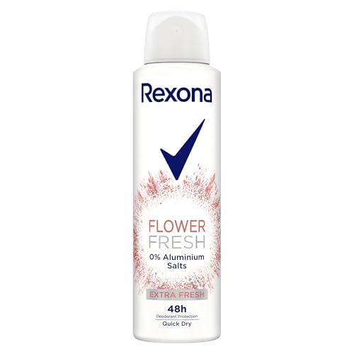 Rexona Deo Spray Flower Fresh Deo ohne Aluminium mit 48-Stunden-Schutz gegen Körpergeruch 150 ml 1 Stück Rexona Deo Spray Flower Fresh Deo ohne Aluminium mit 48-Stunden-Schutz gegen Körpergeruch 150 ml 1 Stück