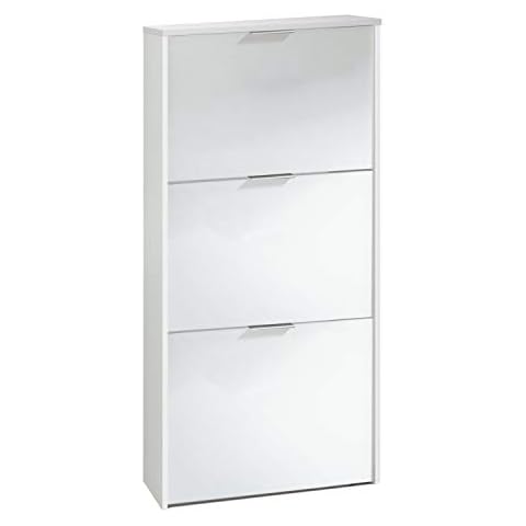 Habitdesign Zapatero 3 Puertas Blanco Brillo Cover