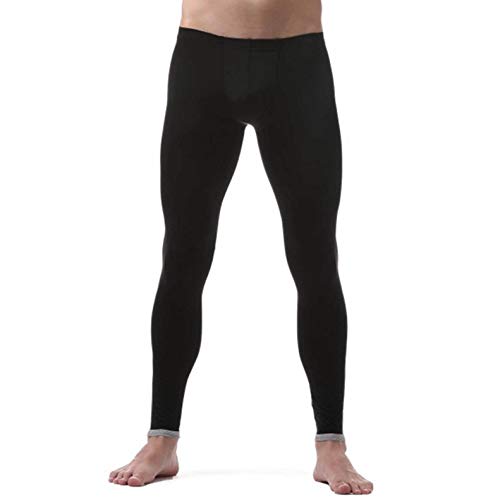 Men's See-Through Low Rise Stretchy Underwear Bottoms Tight Long Legging Pants Sexy Compression Tights2