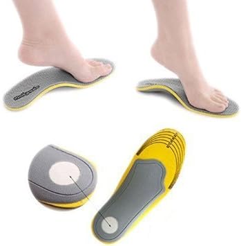 1 Pair Comfort Orthotic Arch Support Insoles for Sport Shoes and Work Boots Relief for Foot Pain Due to Flat Feet and Plantar Fasciitis(Women)