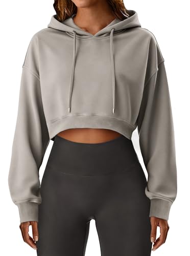 Remidoo Cropped Hoodie Women Long Sleeve Crop Top...