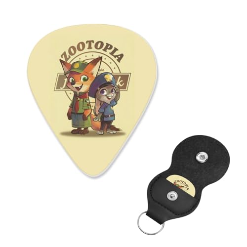 ギターピック 6枚セット ズートピア ジュディ ニック guitar pick ギターぴっく フィンガーピック 指サムピックセット プレクトラム エレキギターピック き練習用 携帯便利 ティアドロップ型 フィンガー保護 耐久性 初心者 音楽愛好家