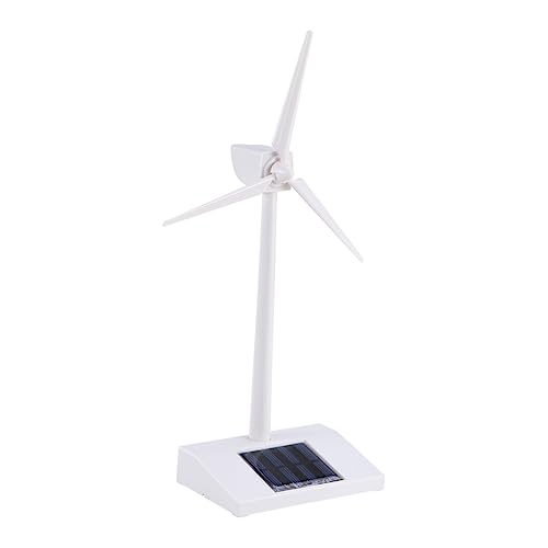 UPKOCH Solar Windmühlen Modell Aus Abs Desktop Wind Turbine Für Bildung Spaß Einfach Zusammenzubauen Kein Kleber Oder Batterie Nötig Mit Solarpanel Als Energiequelle