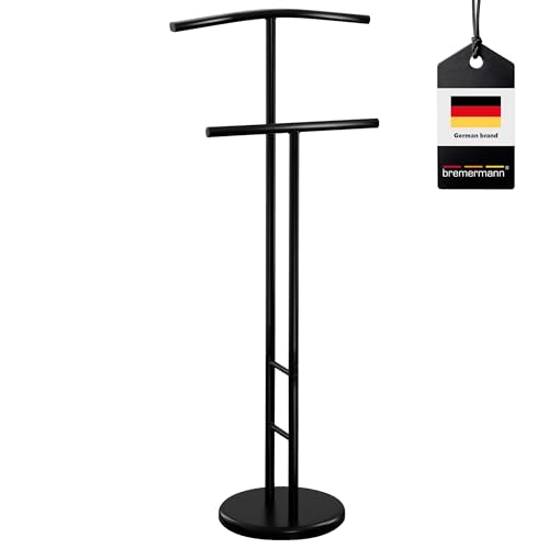 bremermann - Appendiabiti da uomo, servo muto, altezza 114,5 cm, nero