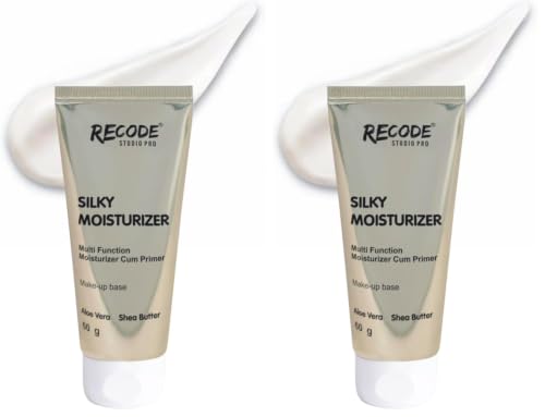 Image of Recode Silky 2 in 1 Moisturizer Cum Primer 60 G|Primer and Moisturizer for Face|Lightweight,Long Lasting,Hydrating|All Skin Types|Makeup Base|Pore Minimizer|Pack of 2