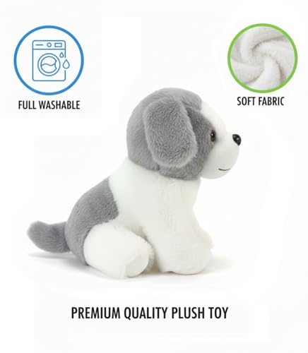 Image of Fibre Filled Stuffed Soft Animal Cute Dog Toy for Kids of Plush Hugging Soft Toy for Baby boy Girl Birthday Gift (22 cm)