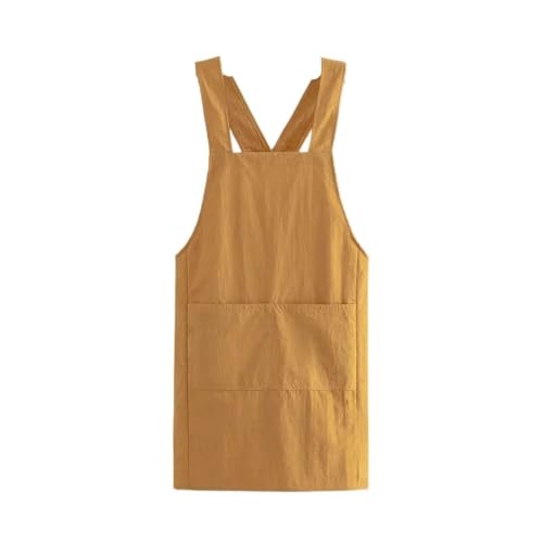 Tablier avec sangles croisées anti-mal de cou grâce au tissu imperméable et robuste