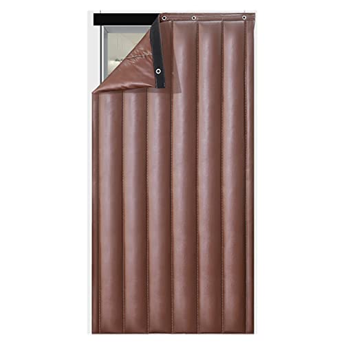 Cortina de puerta de pantalla térmica insonorizada para el hogar, aislada, reduce el ruido, barrera de entrada, cubierta partición privacidad, a prueba de sonido, cubierta puerta temporal divisor