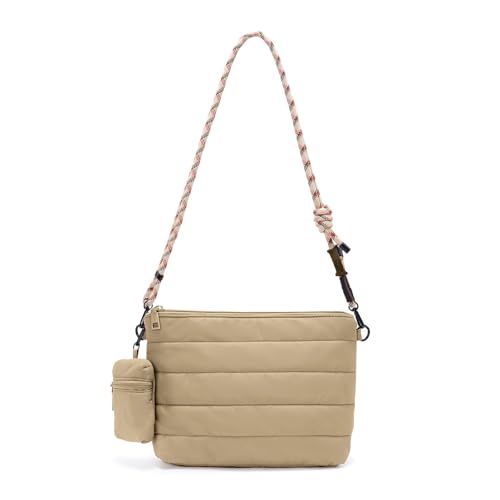 Image of ACUARIO Crossbody Bags for Women - Puffy Tote Bag Purse for Work, Travel, Shoulder Handbag with Small Wallet
