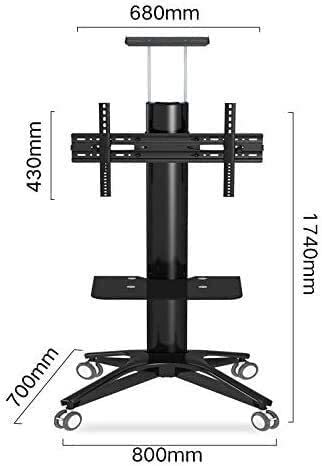 Soporte Móvil para TV con Ruedas y Estante Ajustable miniatura 2