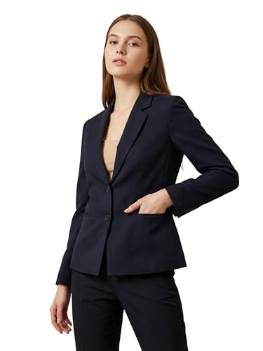Image of ROCKSY Black Smart Casual Formal Blazer for Women, Regular Fit Stylish Blazer for Women
