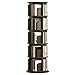 Kchsdool Libreria Angolare Rotante, Libreria di Stoccaggio Rotante a 360°, Libreria Rotante da Terra, Libreria Stretta (Noce, 5-piano) immagine