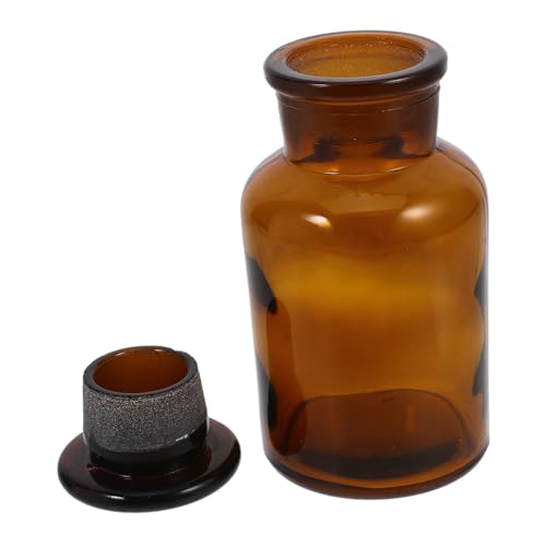 DECHOUS Reagent Bottle Has Vase Travel Oil Bottle Empty Reed Diffuser Hot Sauce Bottles Water for Smoking Medicine Bottles Paint Cups for Painting Water Bottle Seal Brown