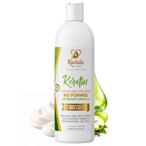 Brazilian Keratin Treatment Formaldehyde Free Kachita Spell Hair Straighteners No Formol Made in USA 16 floz