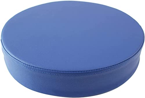 Round Chair Cushion Indoor Outdoor Heavy Duty Waterproof Seat Cushion Thick Memory Foam Chair Cushion Kitchen Dining Office Seat Cushion 16 Inch Blue