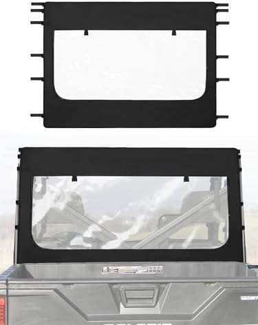 UTV Rear Soft Windscreen w/Zipper Ventilation | Durable Oxford & ...