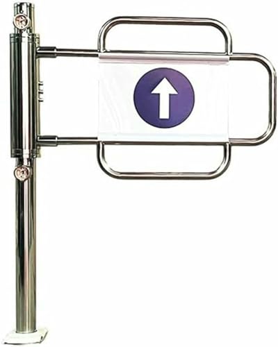 Puerta de seguridad manual de metal para entrada, portal de entrada oscilante, puerta de valla unidireccional de cierre automático para supermercado y almacén