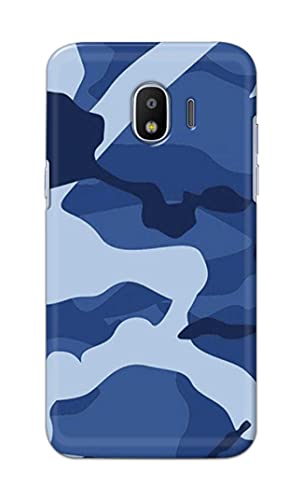 Image of Printed Hard Back Cover Case for Samsung Galaxy J2 2018 | Samsung J2 Pro 2018 | Grand Prime Pro 2018 Back Cover (Army Blue Pattern) -1302