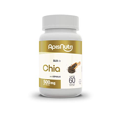 Óleo de Chia 500mg (60 caps), Apisnutri