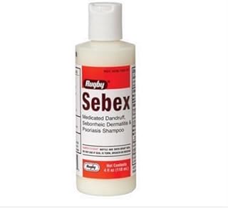 Rugby Sebex Liquid Medicated Dandruff Shampoo 4 oz (Pack of 6) WLM