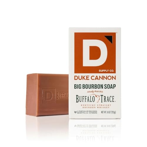 Product Image of the Duke Cannon Supply Co. Extra Large Bar Soap - Men's Natural Bar Soap With A Masculine Scent - Big American Bourbon Scented - All Skin Types - Hydrating Big Brick of Soap - Bourbon,10 oz