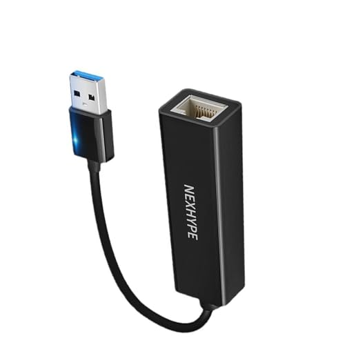Adaptadores rápidos USB 3.0 Gigabit Ethernet de 1000 Mbps RJ45, conexión de reproducción para compatibilidad de sistemas, adaptadores de red USB