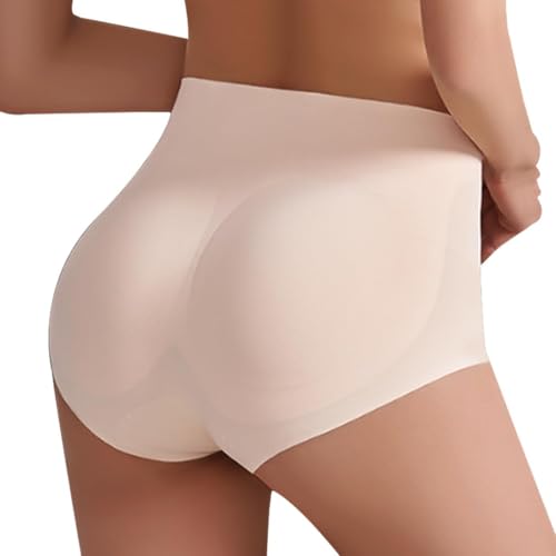 JYIXXZX Femme Culotte Remonte Fesse Hip Enhancer Culottes Sculptante Rembourrée Invisible Culotte Gainante Push Up Shapewear avec Coussinet Amovible sous-Vetement...