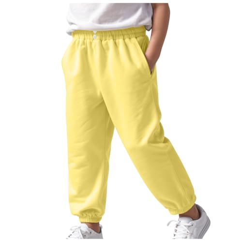 Pantalon Jogging Baggy Garcon Enfant Jogging Pantalon Cordon de Serrage Confortable pour Garçon de survêtement en Coton Taille élastique Survetement Foot Enfant pour...