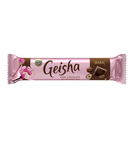 Geisha Dark with Soft hazerlnut Filling Chocolate 5 Bars of 37g
