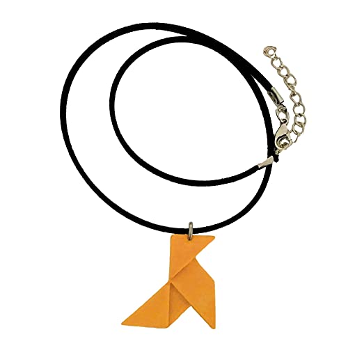 Collar pajarita origami resina cerámica, regalo, bisuteria origami, papel, bodas, eventos, despedida, Yumilab