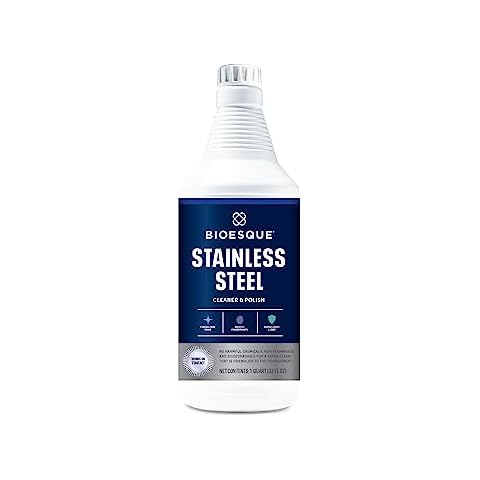 Bioesque Stainless Steel Cleaner & Polish, Heavy Duty, Non-Abrasive, 32 Fl Oz (Pack of 1) Cover