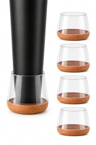 Yuvarlak Silikon Keçeli Sandalye ve Masa Ayağı Pabucu 4'lü Set (Medium " 3,8-4,1 Cm ")