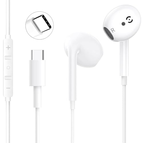 USB C Headphones for iPhone 17/16/15 Pro Max,Type C Earbuds Wired Earphones - image 1