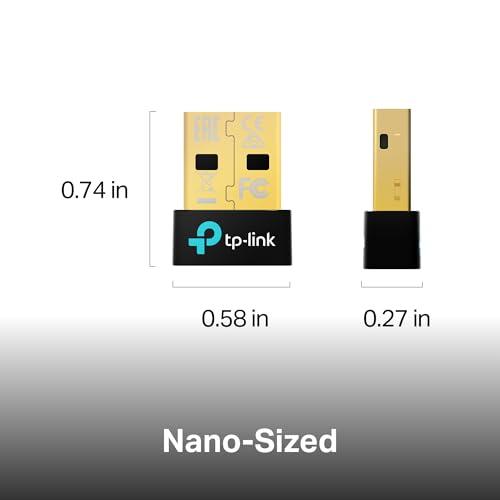 Image of TP-Link USB Bluetooth 6.0 Adapter for PC, UB600 Nano Bluetooth Dongle, Wireless Receiver & Transmitter, Supports Windows 11 /10 /8.1 /7, Compact Design for Desktop, Laptop, Keyboard, Mouse & More