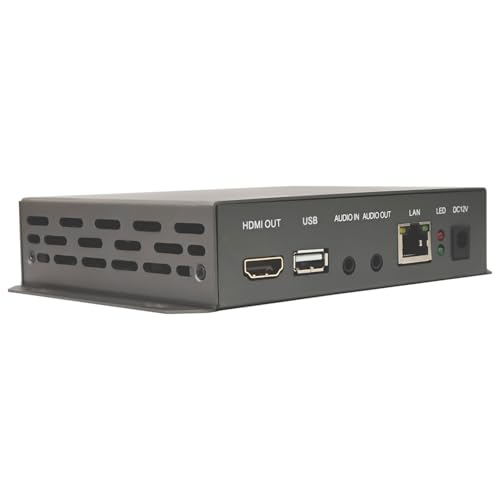 4K HDMI Video Encoder Decoder, Plug and Play, H.265/H.264 Hardware Encoder for Live Streaming, RTMP RTSP SRT HLS, Video Encoder IPTV CCTV, OBS YouTube Twitch Compatible