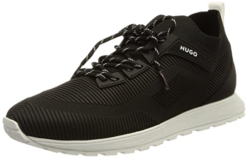 HUGO Icelin_Runn_rkn A, Zapatillas Hombre, Negro 9, 44 EU