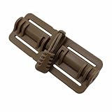 Faja Táctica con Hebilla de Liberación Rápida, Conector de Apertura Rápida, Adaptador de Correas para Chaleco de Caza Airsoft, Ajuste Rápido, Correa Lateral Molle, Correas de Faja(Brown B)