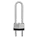 BRINKS - 44mm Laminated Steel Keyed Padlock with Adjustable Shackle - Chrome Plated with Hardened Steel Shackle
