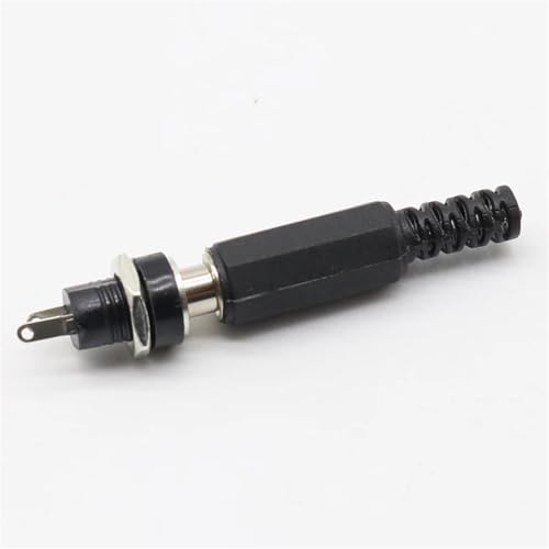 Adaptador de conector CC de 2,1 x 5,5 mm macho y hembra en pack de 5 unidades