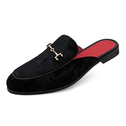 MHB Men's Mule Stylish Backless Slip-On Loafer Casual Dress Sandal Shoes Fashionable Slipper for Men Plus Size 7-13