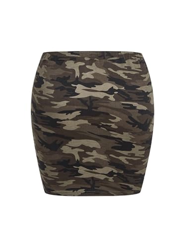 Floerns Women's Solid Drawstring High Waist Bodycon Mini Skirt with Pocket2