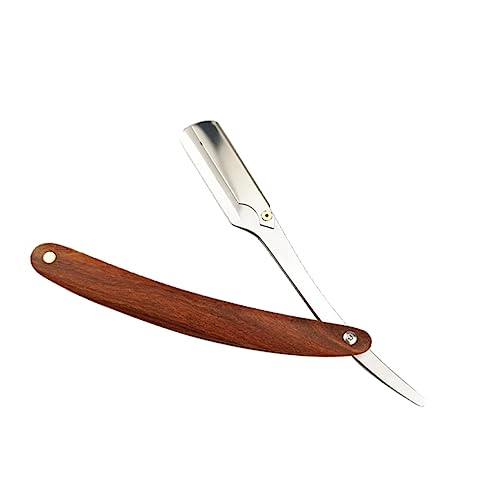 NOLITOY Barber Accessories Manual Razor for Men Vintage Metal Hair Shaper Blade Holder Safe Easy to Use