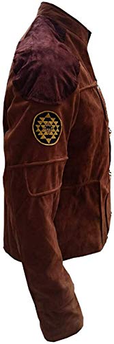Elegant Colonial Old Tv Series Galactica Battle star Viper Pilot Suede Leather jacket-AS/NZ-72190742