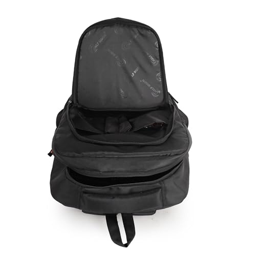 Image of Half Moon Apex 35L Spacious Laptop Backpack for Men & Women | Water Resistant College & Office Bag with AUX /Headphone Port | Tear-Resistant Tech Backpack (Fits Up to 15.6 Inch Laptop) (Black)