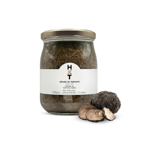 House of Tartufo – Crema de trufa negra 500 g – Calidad profesional Horeca – Trufa negra y de verano – Receta artesanal con brandy & especias – Sabor intenso – Producido en Italia